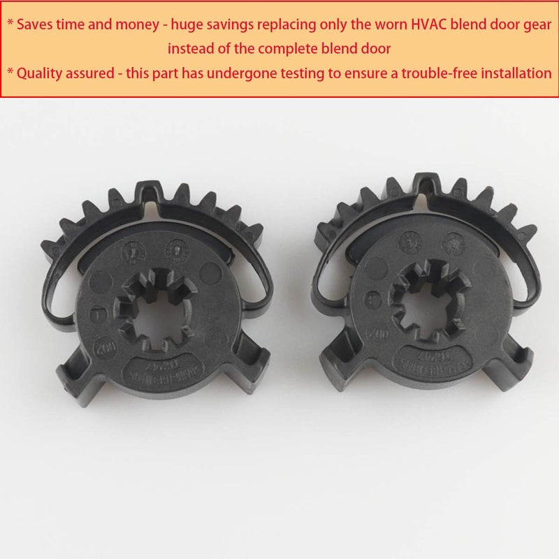 TeileHaus 2PCS HVAC Heater Blend Door Actuator Gear Kit Compatible with Jeep, Dodge - 2011 2012 2013 2014 2015 2016 2017 2018 Grand Cherokee, Durango - Replaces 68214880AA, 926-133, t6247 - Image 4